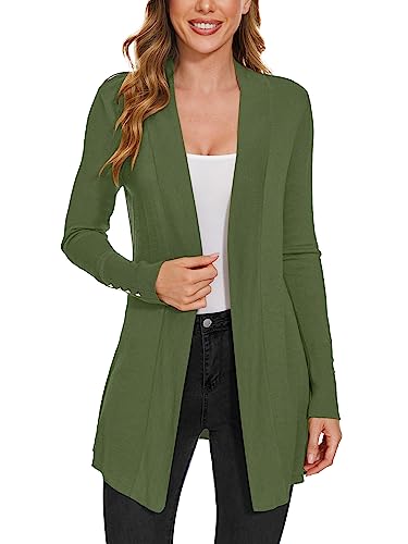 Image of Cardigan for Women Dressy Casual Long Sleeve Open Front Knit Cardigan Sweaters