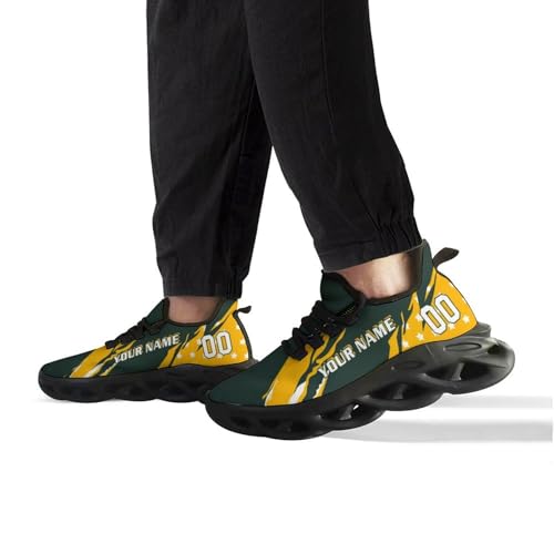 Custom Football Sneakers City Breathable Sport Slip-on Shoes Personalized Photo Name Number Gifts for Football Fans Men Women3