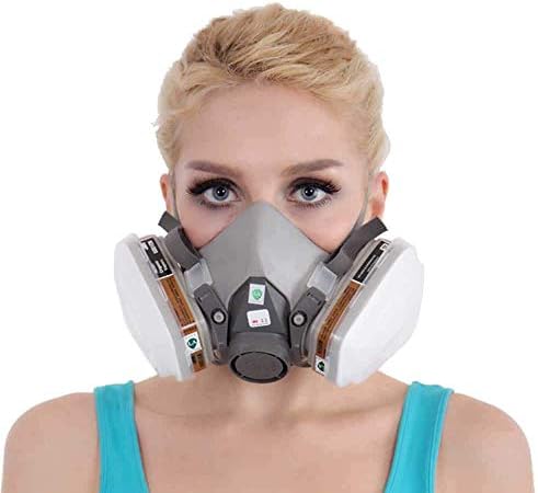 YingDeLi 7 in 1 For 6200 Full Set Half Face Gas Mask Respirator For Painting Spraying Suit, Half Face Cover, Decoration and Polishing