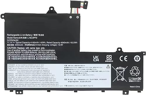 Akkee L19C3Pf9 L19M3Pf9 Laptop Batteria Per Lenovo Thinkbook 14-Iml 14-Iil 15-Iml 15-Iil Series L19M3Pf1 L19M3Pf2 L19D3Pf2 L19L3Pf1 L19D3Pf1 L19L3Pf8 
