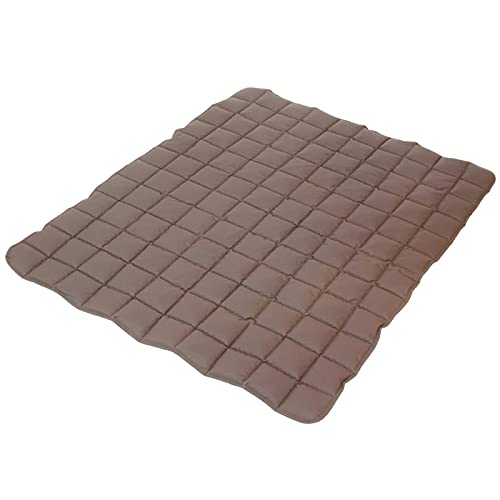 paw & pillow Microfaser Hundedecke - Hundebetten in Blau Braun – pflegeleicht