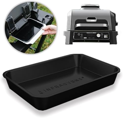Drip Pan for Ninja Woodfire Outdoor Grill Pro XL, Pro Connect XL, OG850 OG951 Reusable Liner Silicone Tray, Non-Disposable and Heat Resistant for Wood Fire Smoker Air Fryer 7-in-1 by INFRAOVENS image 5