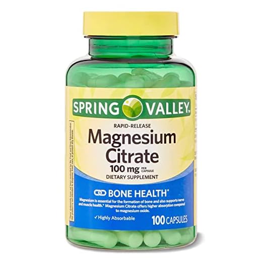 Spring Valley - Magnesium Citrate 100 mg, Rapid-Release, 100 Capsules