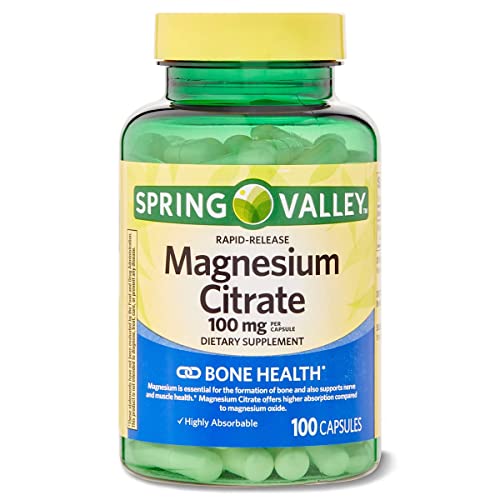 Spring Valley - Magnesium Citrate 100 mg Rapid-Release 100 Capsules