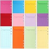 SUPVOX 12 Stück Budgetumschläge aus Farbigem Kraftpapier Geldumschläge mit Losen Blättern für Bargeldbudgetierung Praktische Umschläge für Büro Schule und Haushalt