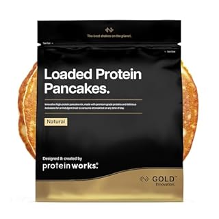 THE PROTEIN WORKS Preparato Per Pancake, Colazione Ad Alto Contenuto Proteico, Snack A Basso Contenuto Di Zucchero, Facile e Veloce da Realizzare, Naturale, 16 - 8 Porzioni - 1 kg