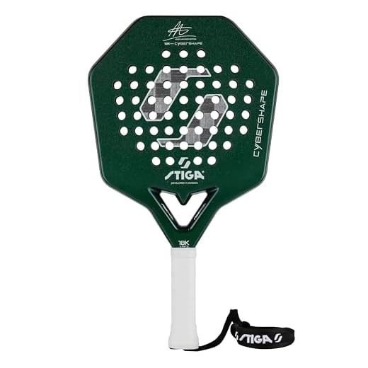 STIGA Pala de Pádel 18K XH Cybershape Adam Axelsson Edition - Pala de Pádel Extra rígida - Alta Potencia, Control preciso y Rendimiento Ofensivo