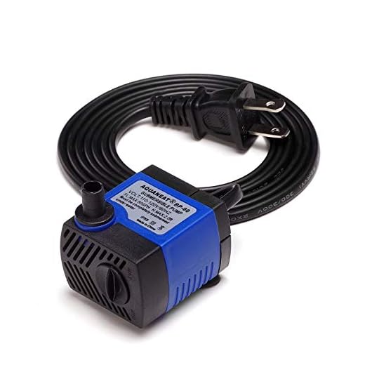 AQUANEAT Submersible Water Pump, 80GPH Fountain Pump, Small Water Pump, Aquarium Pump for Fish Tank, Outdoor Water Fountain, Hydroponics, Pond