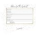Graduation Party Advice Cards For The Graduate - Set of 25 (Gold and Black)