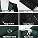Wangyue Mens Suit Slim Fit 3 Piece Green Tuxedo for Men Double Breasted Suits Green Prom Tuxedo Suits for Men 2026 Wedding Groom Suit Small Tux Set