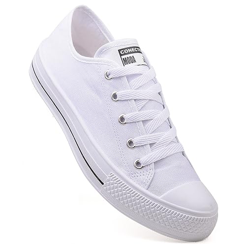 Tenis Feminino Casual Moda Leve Cor:Branco;Tamanho:37/38