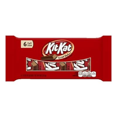 KIT KAT Chocolate Candy Bars, 6 Bars