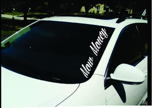 Mow Money Windshield Banner Lawn Landscaper Diesel Truck Mower 2500 3500 Decal Tractor