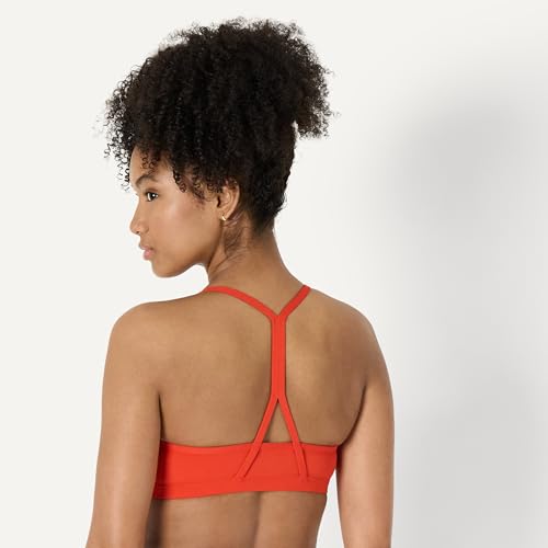 Image of Amazon Essentials Women's Active FormFlex Buttery Soft Light Support Y-Back Thin Strap Moisture Wicking Yoga Sports Bra