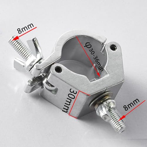 Colliers de serrage pour projecteurs par lights sur structure de scène de 28-36mm - 6