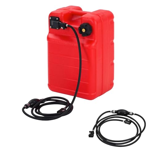 6 Gallon Marine Portable Tank, 24 L Marine Tank, Boat Marine Transfer Tank with Hose, I-Shaped Handle