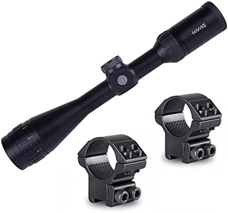Hawke Sport Optics Airmax EV 4-12x40AO AMX Riflescope and Mounting Rings Bundle (2 Items)