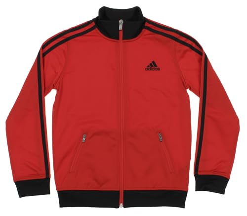 Veste de survêtement adidas noir et rouge pour grand garçon taille M 10-12 ans