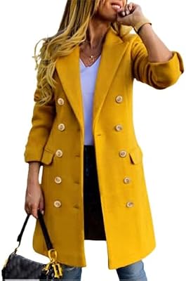 Fall Coats for Women Trendy Winter Clothing Dress Long Wool Jackets YLM