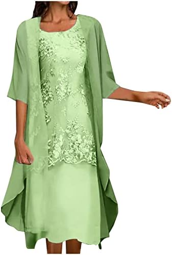 Dresses Sets Womens Sleeveless Long Sleeve Crew V Neck Spandex Casual Two Piece Cardigan Basic Dresses Sets Ladies