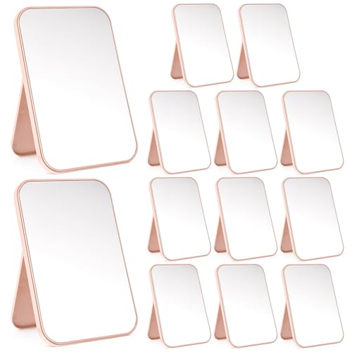 12 espejos de maquillaje fiesta spa rosa