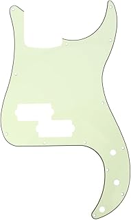 13 Hole P Bass Pickguard PB Scratch Plate Bass Pick Guard for 4 String Fender USA/Mexico Precision Bass,3Ply Mint Green