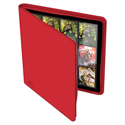 Ultimate Guard Quad Row Zipfolio Xenoskin Card Sleeves, Red #TOP3