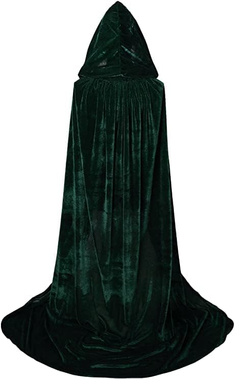 maxToonrain Velvet Hooded Cape for Kids Unisex Cloak with Hood for Halloween Christmas Boy&Girls Fancy Dress Costume (100cm - Image 3