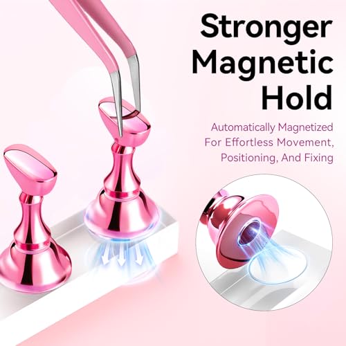 Image of Makartt Nail Art Tools: Complete Press on Nails Design Kit with Nail Tips Almond 30pcs, Liner Brushes, Stronger Magnetic Stand, Solid Base, Pre-Cut Adhesive Tabs for Beginners Home & Salon DIY Use