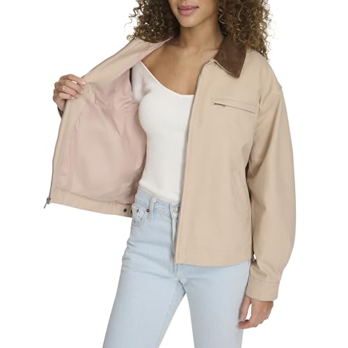 Image of Levi's Women's Zip Up Utility Jacket with Collar