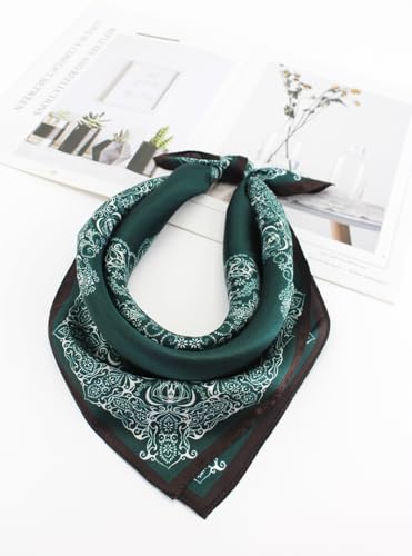 Image of ANDANTINO 100% Mulberry Silk Scarf -21 inch Square Neckerchief with Gift Packed