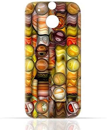 HTC ONE M8 TPU Silicone Case with Abstract Bubble Background