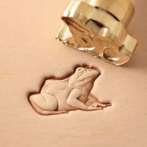 DandS ltd Leather Stamp Tool, Frog, Professional Steel Craft Tool for Leatherworking, Embossing, Carving & Stamping Leather Projects, Belts, Wallets & DIY Projects Compatible with Mallet #415