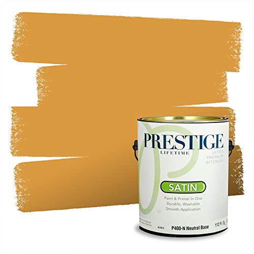 PRESTIGE P400-N-3003-3AVP Paint and Primer in One, 1-Gallon, 1 Gallon, VS25-Amber Wheat