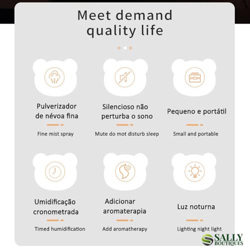 Umidificador de Ar e Aromatizador Ultrassônico USB - Difusor de Ambiente para Carro, Modelo DG-950