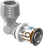 Uponor S-Press Plus MLC Raccord coudé 16 x 1/2