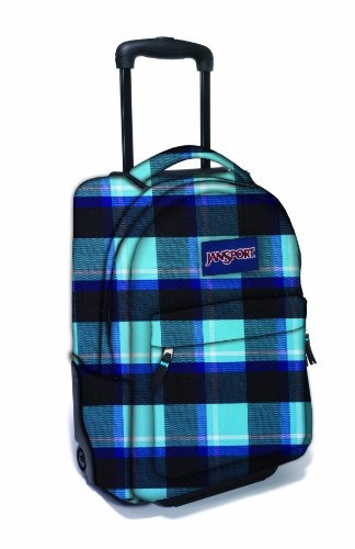 Jansport Superbreak, Zaino con rotelle, Blu (Calypso Blue Duke Plaid), Taglia unica