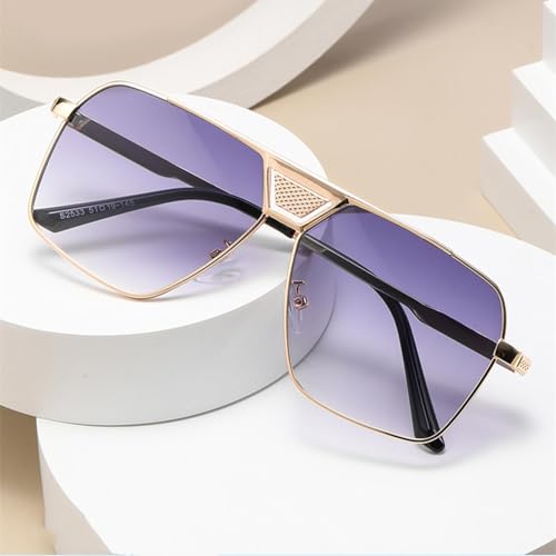 Lunettes de soleil vintage UV400 unisexes style rétro classique - 2