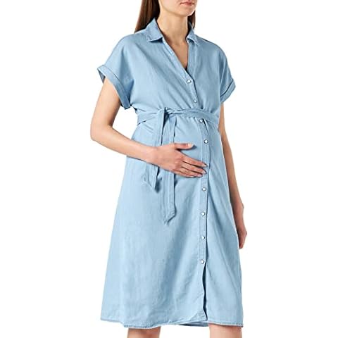 SUPERMOM Women's Dress Nurs ss Tencel, Light Blue-P191, XL Cover