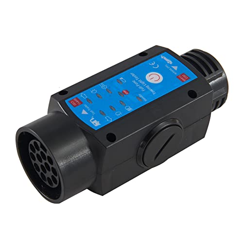 kitletsuit Anhänger Prüfgerät 13 Polig 2-in-1 aufladbare Licht Beleuchtung Prüfgerät Anhängersteckdose