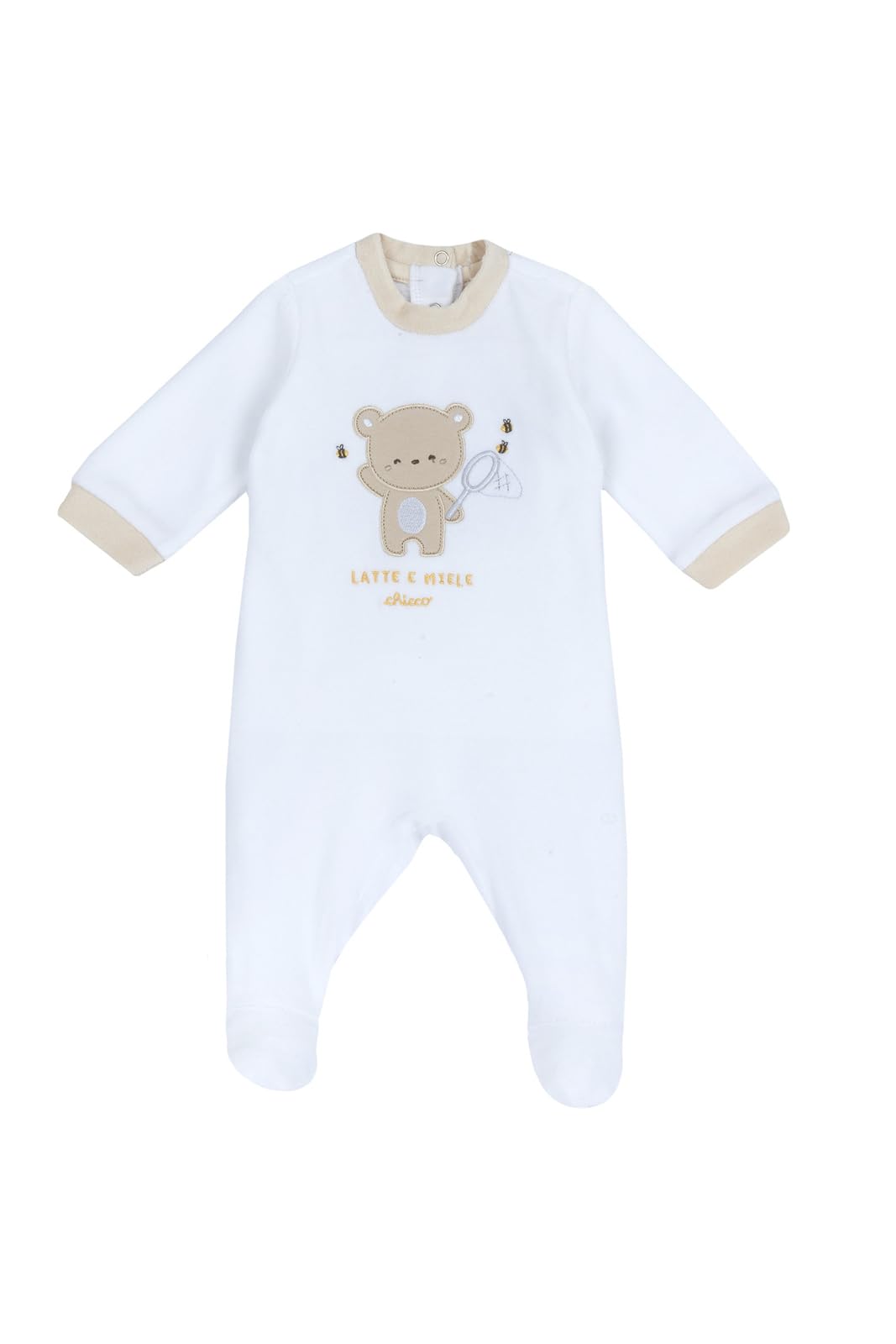 Chicco Tutina in Caldo Tessuto, con Apertura su Schiena Pigiamino per Bambino e Neonato Unisex-Bimbi