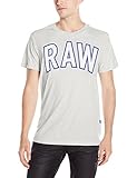 G-STAR Raw Men's Elevor Short Sleeve T-Shirt, White Heather, Medium