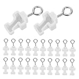 Hemobllo 120pezzi Tappi Terminali per Binari Tendine Plastica Tappi Terminali per Binari Tendine Raccordi Flessibili per Rivestimenti Soffitti Curvi Parete