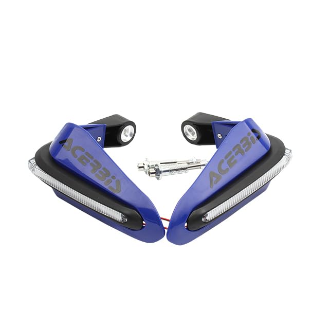 Protecteur Guidon Moto avec Lumière Balade Enduro et Trajet Quotidien Moto Hors Route