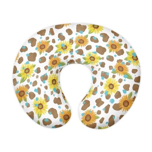 Zanxiantu Cow Pattern Sunflower Soft and Breathable Nursing Pillow Covers Nursing Pillow Slipcover for Breastfeeding Moms Baby Snuggle Me Nursing Pillow Cover