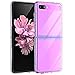 Newseego Compatible with Samsung Galaxy Z Flip Clear Case,Galaxy Z Flip 2020 Case [Slim Thin] Crystal Hard PC and Soft TPU Bumper Shockproof Anti-Scratch Transparent- Clear