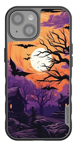 Smartish - This is Halloween - iPhone 15 Magnetic Case - Gripmunk Compatible with MagSafe [Lightweight + Protective] Slim Thin Cover - Fits Apple iPhone 15