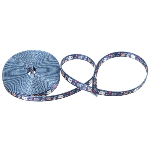 FONDOTIN 1 ロール 猫の首輪ウェビング 首輪犬 猫のカム首輪 犬用 ペット 犬の鳴き声 調節可能な猫の首輪 鈴付き猫首輪 猫のカメラの首輪 ベルト 犬の爪切り 子犬の首輪 鎖 ポリエステル