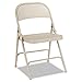 Alera FC94T Steel Folding Chair with Two-Brace Support, Tan, 4/Carton