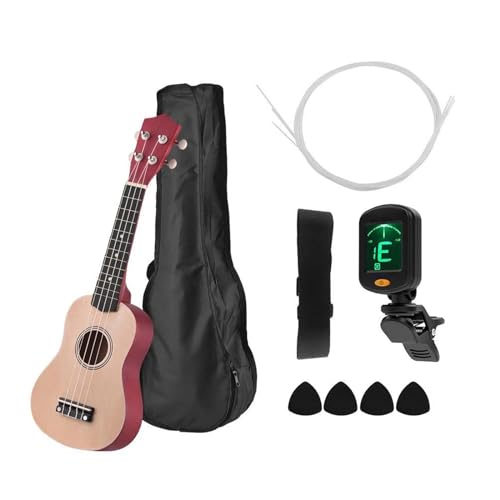 Professional Ukeleles 21 Inch Acoustic Ukulele Basswood Body Ukelele With Bag And Ukelele Strap Strings Picks Tuner (Color : B)